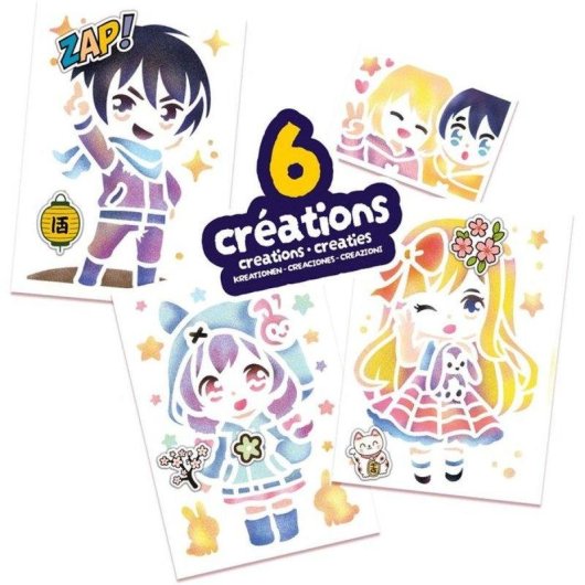 Lansay Blopens Ma Mallette Manga Kit Criativo Portátil com 6 Blopens