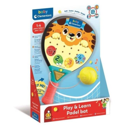 Juguete educativo Clementoni Baby Padel Interactivo con luces y sonidos