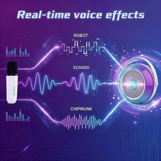 Colunas Sikenai BX-610 Bluetooth 5.3 2400mAh RGB com microfone