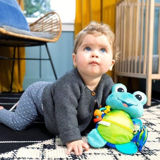 Peluche sensorial Baby Einstein Ocean Explorers Neptune 7 texturas y clip C-link
