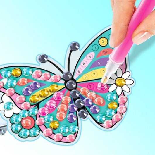 Kit Style 4 Ever Diamond Art: 8 Presilhas de Cabelo Personalizáveis com Lantejoulas