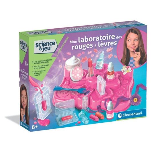 Kit science maquillage Clementoni My Lipstick Lab +8 ans, arôme et brillant