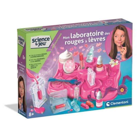 Kit science maquillage Clementoni My Lipstick Lab +8 ans, arôme et brillant
