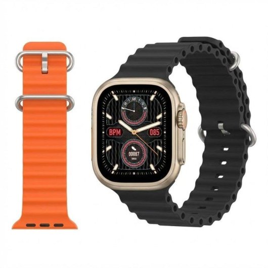 Generica U8 GPS Bluetooth 2,02'' Noir Taille Unique Pulsomètre Étanche IP68