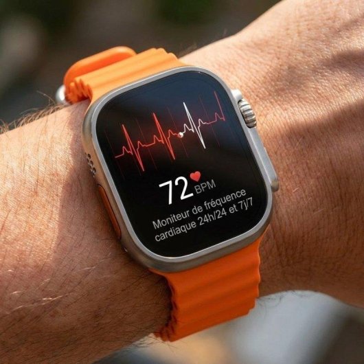 Generica U8 GPS Bluetooth 2,02'' Noir Taille Unique Pulsomètre Étanche IP68