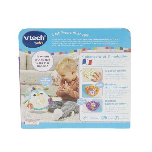 Peluche Interactivo VTech Baby Rouli'pingouin Magic Ball Multicolor