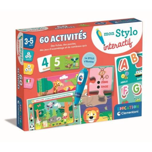 Clementoni Interaktiver Stift Lernspiel-Set 60 Spiele