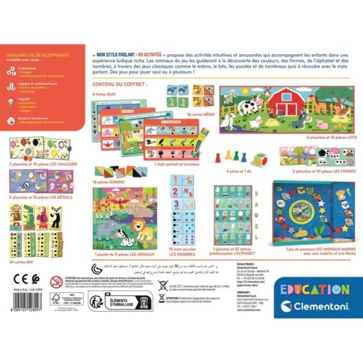 Clementoni Interaktiver Stift Lernspiel-Set 60 Spiele