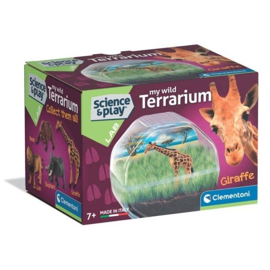 Kit de ciencia educativo Clementoni Mini Terrario Girafe 7+