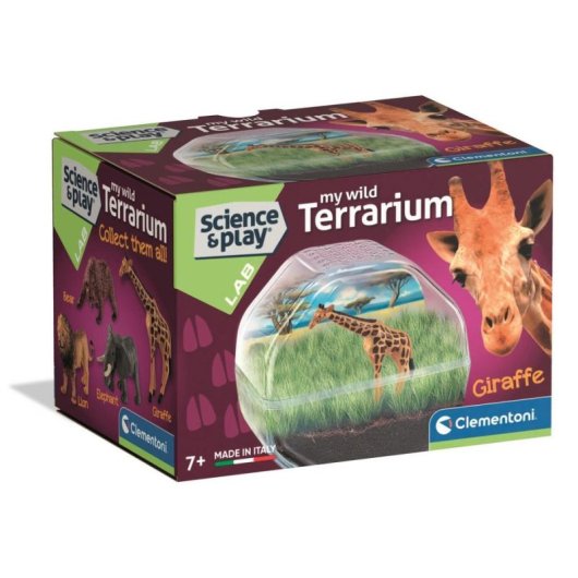 Kit de ciencia educativo Clementoni Mini Terrario Girafe 7+
