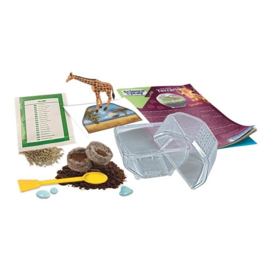 Kit de ciencia educativo Clementoni Mini Terrario Girafe 7+