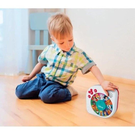 Reproductor de historias infantil Clementoni Disney Story Player 12 relatos, altavoz integrado