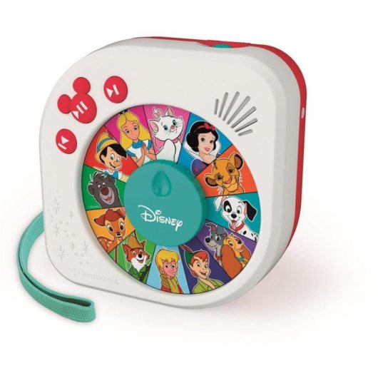 Reproductor de historias infantil Clementoni Disney Story Player 12 relatos, altavoz integrado