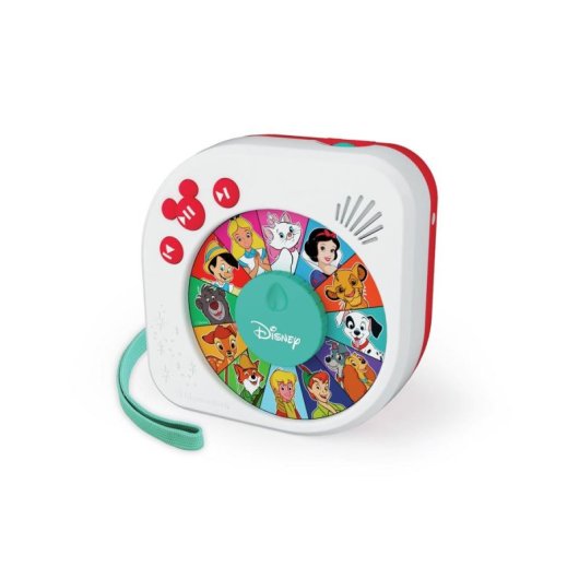 Reproductor de historias infantil Clementoni Disney Story Player 12 relatos, altavoz integrado