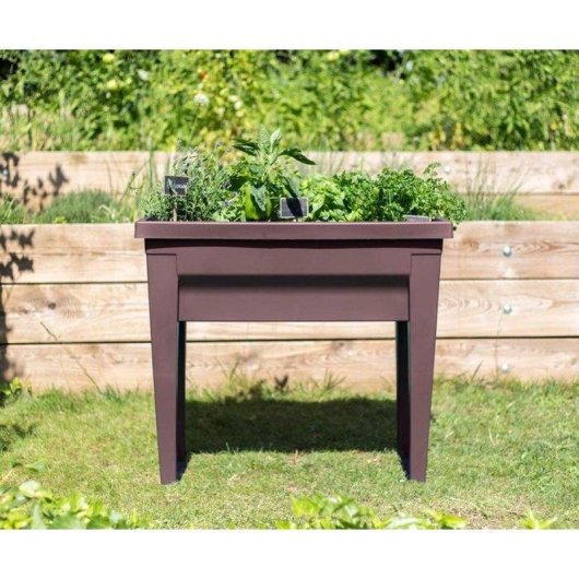 Pflanzkasten EDA Veg&Table City 57L Taupe 76x38,5x68cm