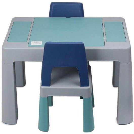 Mesa de actividades ThermoBaby Multiplay multifuncional con 2 sillas, reversible