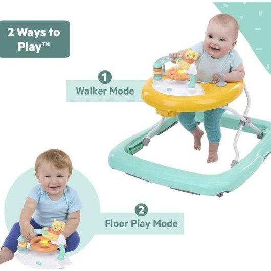 Andador Actividad Plegable Bright Starts Disney Winnie The Pooh Once Upon A Walk con Música y Luces