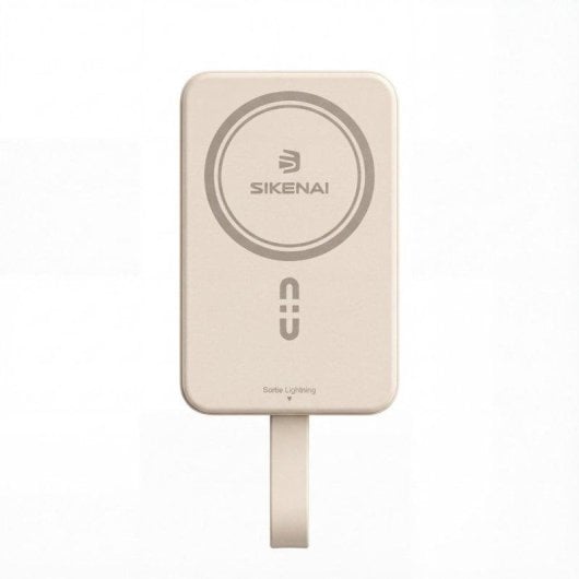 Sikenai QS-19 10000mAh Schnellladung Powerbank Magnatisch Kabellos Beige
