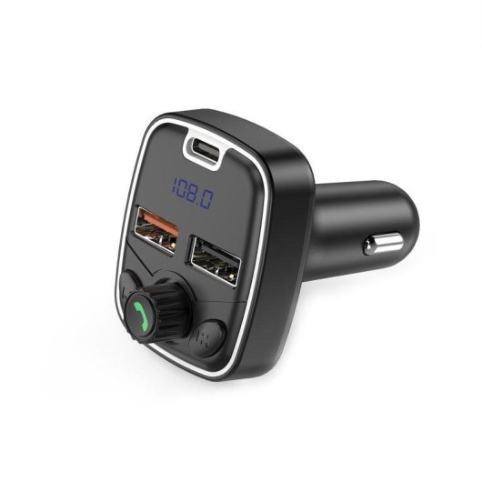 Cargador coche Sikenai CP-10 Bluetooth PD18W QC3.0 Dual USB
