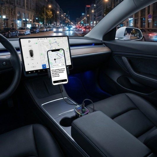 Cargador coche Sikenai CP-10 Bluetooth PD18W QC3.0 Dual USB