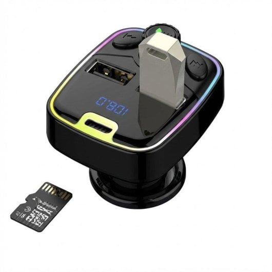 Cargador coche Sikenai CP-10 Bluetooth PD18W QC3.0 Dual USB