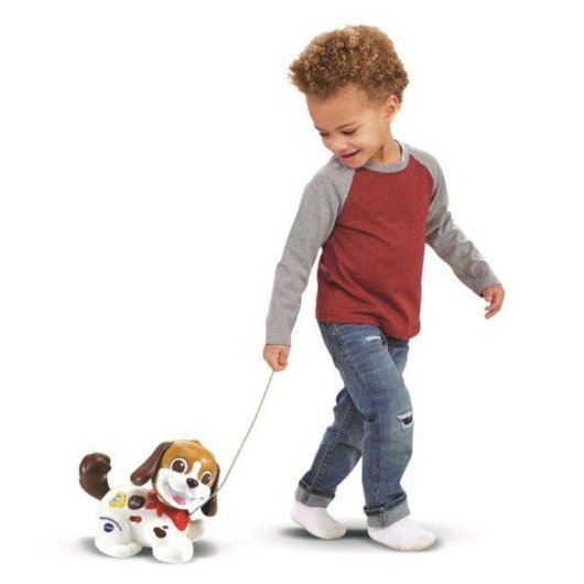 Brinquedo Interativo VTech 1,2,3 Promène-moi Cão Pelúcia 12-36 meses