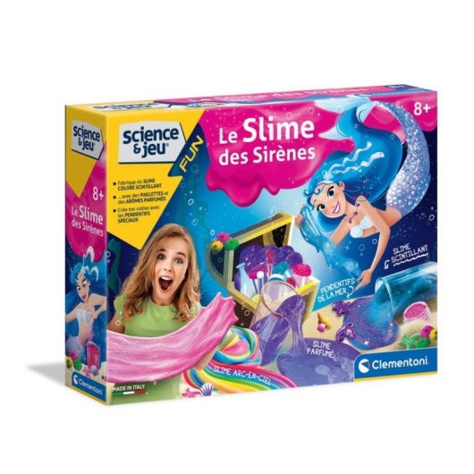 Kit Slime Sereia Clementoni Science & Play com Purpurina, Cores e Aromas