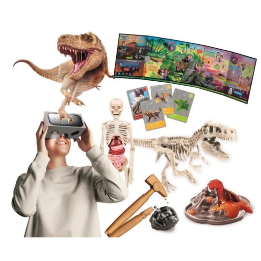 Kit de ciencia Clementoni Historia de la vida en la Tierra con visor VR y app AR