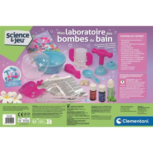Kit Laboratorio Clementoni My Bath Bomb Laboratory para Crear Bombas de Baño