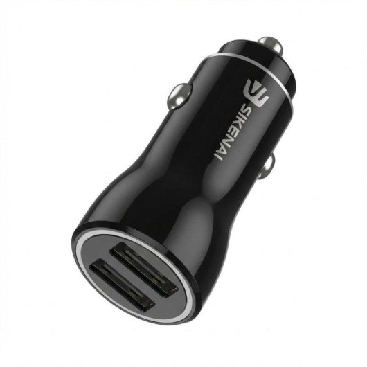 Autoladegerät USB Doppelt SIKENAI C12 3.1A Schwarz