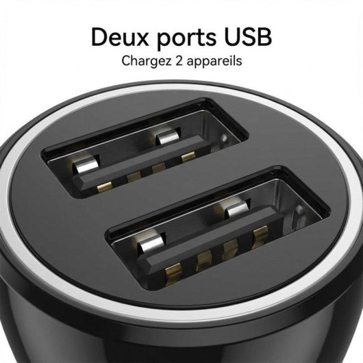 Autoladegerät USB Doppelt SIKENAI C12 3.1A Schwarz