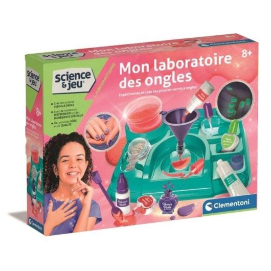 Kit Científico de Arte de Unhas Clementoni Mon Laboratoire Des Ongles