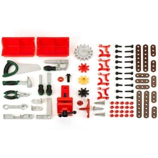 Mesa de trabalho infantil Theo Klein Bosch Work-Shop 82 acessórios