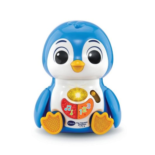Juguete Interativo VTech Baby Flip Flap My Penguin 1-2-3 Asas Batem Botões Luz