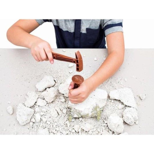 Kit excavación dinosaurios Clementoni Archéo Ludic T-Rex y Triceratops fosforescentes