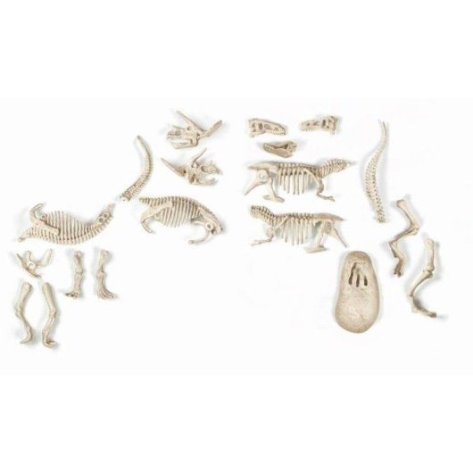 Kit excavación dinosaurios Clementoni Archéo Ludic T-Rex y Triceratops fosforescentes