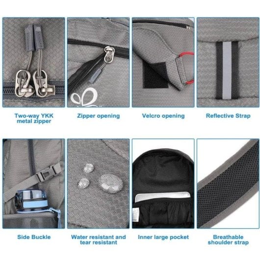 Mochila dobrável Waterfly TransformerX resistente à água 20L