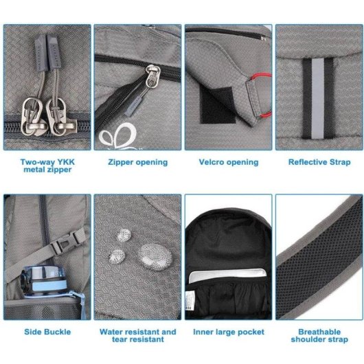Mochila dobrável Waterfly TransformerX resistente à água 20L