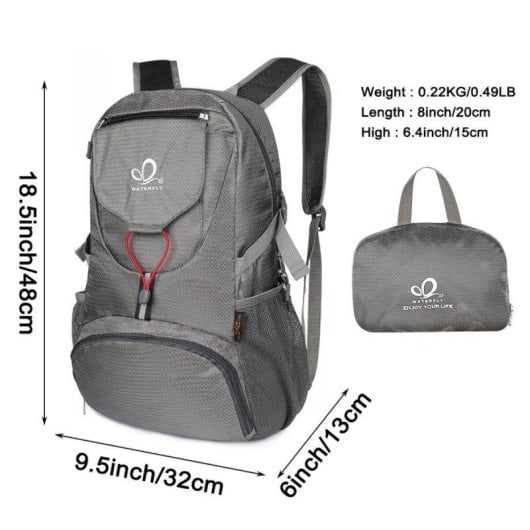 Mochila dobrável Waterfly TransformerX resistente à água 20L