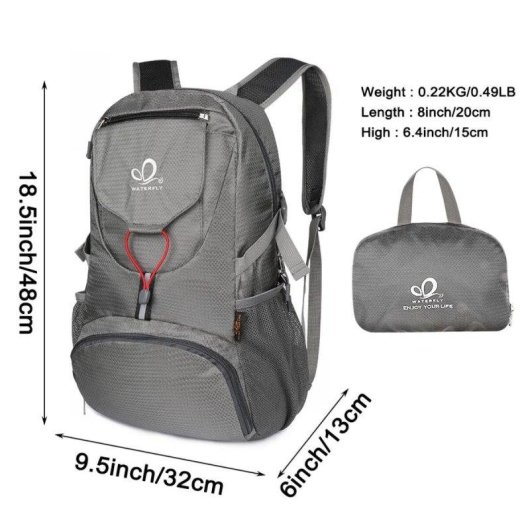 Mochila dobrável Waterfly TransformerX resistente à água 20L