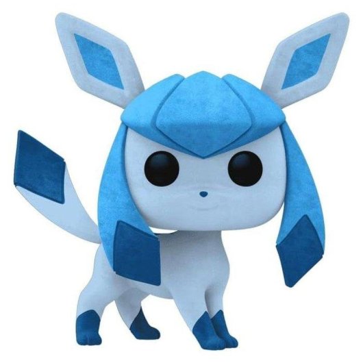 Figura Funko Pop! Pokémon Glaceon Flocked 921 con Tocco Vellutato