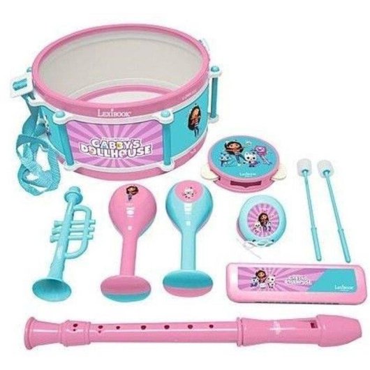 Set Instrumentos Musicales Lexibook Gabby's Dollhouse 7 Piezas Infantil
