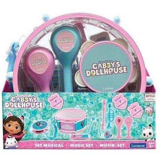 Set Instrumentos Musicales Lexibook Gabby's Dollhouse 7 Piezas Infantil