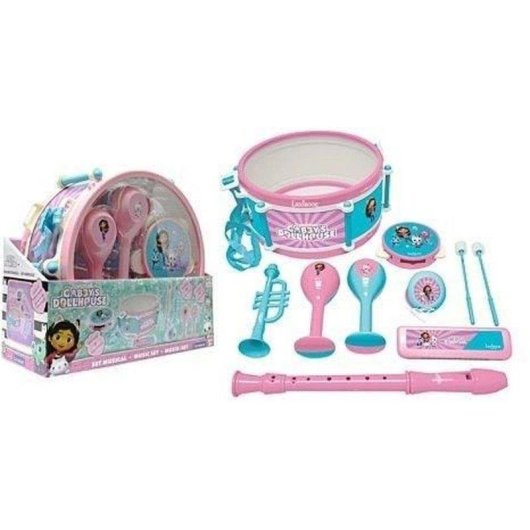 Set Instrumentos Musicales Lexibook Gabby's Dollhouse 7 Piezas Infantil