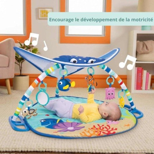 Tapete de Atividades Disney Baby Mr. Ray Ocean Lights com Música e Luzes