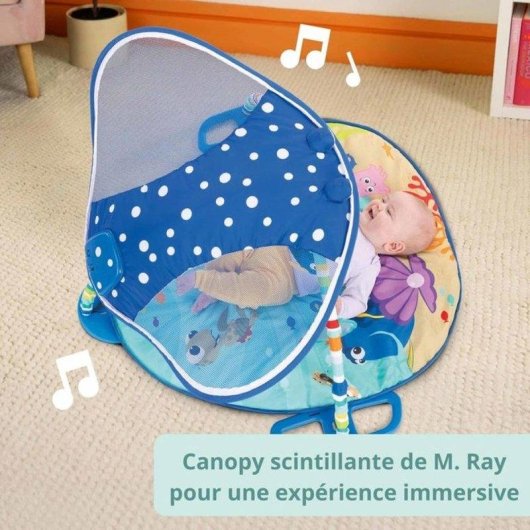 Tapete de Atividades Disney Baby Mr. Ray Ocean Lights com Música e Luzes