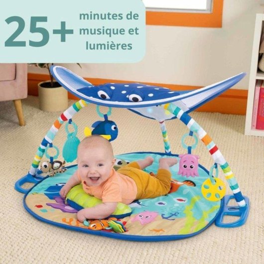 Tapete de Atividades Disney Baby Mr. Ray Ocean Lights com Música e Luzes