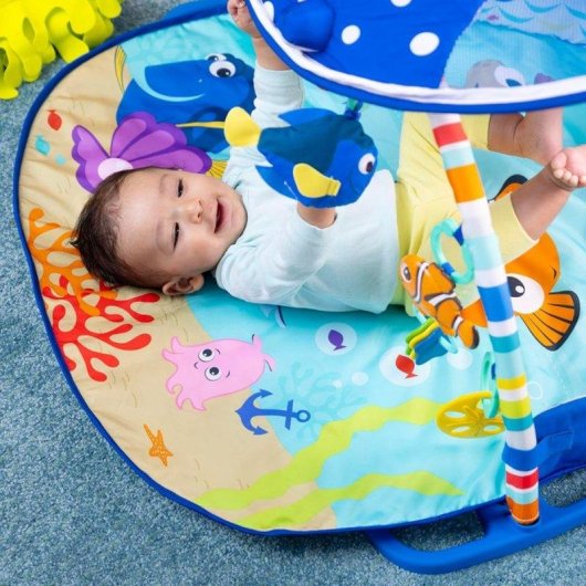 Tapete de Atividades Disney Baby Mr. Ray Ocean Lights com Música e Luzes