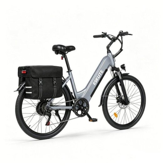 Bicicleta eléctrica Eskute C202 250W 48V 17,5Ah 26" Shimano 7 velocidades - Gris
