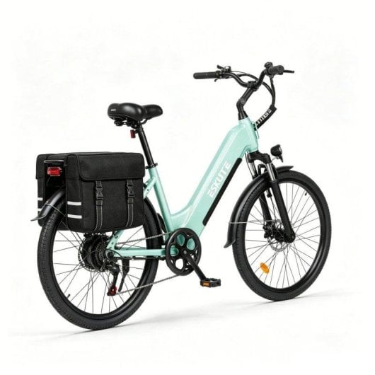 Bicicleta Eléctrica Eskute C202 26" 250W 48V 17.5Ah Verde Shimano 7 velocidades